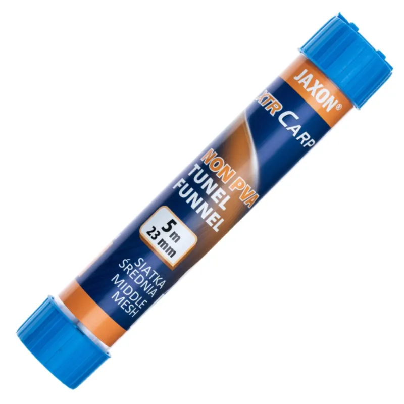 Tunel Non PVA 23mm 5m Jaxon – siatka nierozpuszczalna z ubijakiem do połowu karpi i sumów