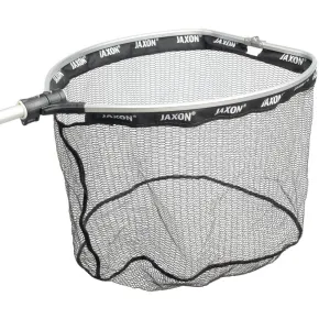 Podbierak spinningowy składany 240 cm Jaxon – gumowana siatka, teleskopowy uchwyt