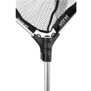 Podbierak spinningowy składany 240 cm Jaxon – gumowana siatka, teleskopowy uchwyt