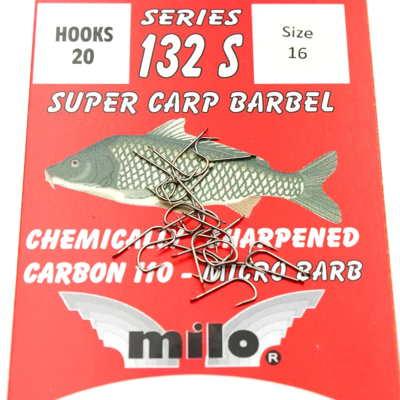 Haczyki Milo 132S Carbone 110 Nr 14 – mocne haczyki STRONG do dużych ryb