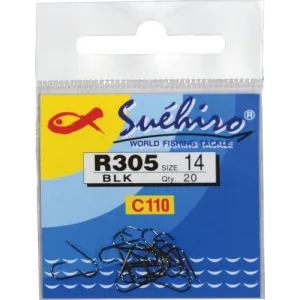 Haczyki Milo R305 Suehiro BLK Nr 20 – półokrągłe, super ostre | wedkarski.pro