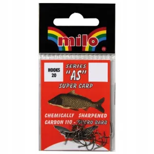 Haczyki Milo AS Carbone 110 Nr 12 – uniwersalne i mocne haczyki wędkarskie