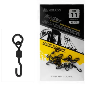 Krętlik karpiowy Ronnie Rig nr 11 Mikado – precyzyjny element zestawu pop-up