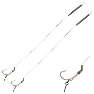 Mikado Slip D-Rig – przypon karpiowy 23 cm / 25 lbs / hak 6 (2 szt.)