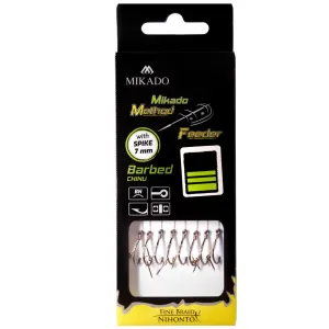 Przypony Mikado Method Feeder 4 z Igłą – haki BKK Chinu, plecionka Fine Braid 0,16 mm