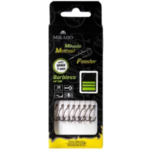 Przypony MF Mikado Method Feeder 6 z Igłą – bezzadziorowe haki MF13, plecionka 0,16 mm