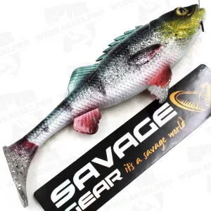 Guma Savage Gear 4D Perch Shad 12.5 cm 20 g Green Silver – realistyczna guma na szczupaka i sandacza