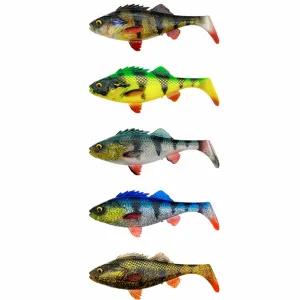 Guma Savage Gear 4D Perch Shad 12.5 cm 20 g Green Silver – realistyczna guma na szczupaka i sandacza