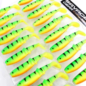 Savage Gear Cannibal Shad 6.8 cm 3 g Firetiger – guma na okonia i szczupaka