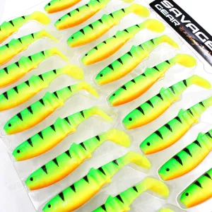 Savage Gear Cannibal Shad 6.8 cm 3 g Firetiger – guma na okonia i szczupaka