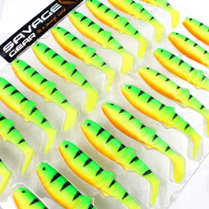 Savage Gear Cannibal Shad 6.8 cm 3 g Firetiger – guma na okonia i szczupaka