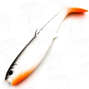 Savage Gear Cannibal Shad 8 cm 5 g White Black – skuteczna guma na sandacza i szczupaka