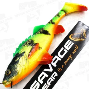 Guma Savage Gear 4D Perch Shad 12.5 cm 20 g Firetiger – skuteczna guma na szczupaka i sandacza