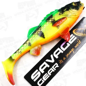 Guma Savage Gear 4D Perch Shad 12.5 cm 20 g Firetiger – skuteczna guma na szczupaka i sandacza