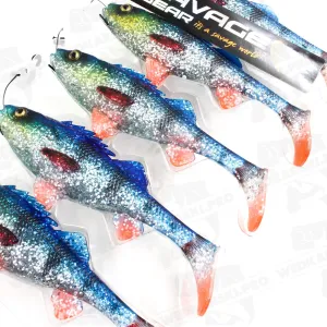 Guma Savage Gear 4D Perch Shad 12.5 cm 20 g Blue Silver – skuteczna guma na szczupaka i sandacza