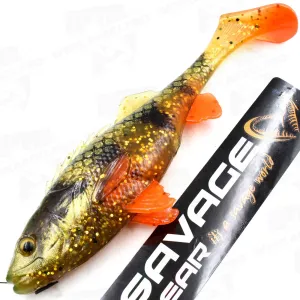 Guma Savage Gear 4D Perch Shad 12.5 cm 20 g Motor Oil UV – skuteczna guma na szczupaka i sandacza