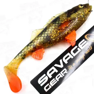 Guma Savage Gear 4D Perch Shad 12.5 cm 20 g Motor Oil UV – skuteczna guma na szczupaka i sandacza