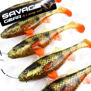 Guma Savage Gear 4D Perch Shad 12.5 cm 20 g Motor Oil UV – skuteczna guma na szczupaka i sandacza
