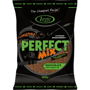 Lorpio Perfect Mix Roach Black 3kg – czarna zanęta na płocie i wzdręgi