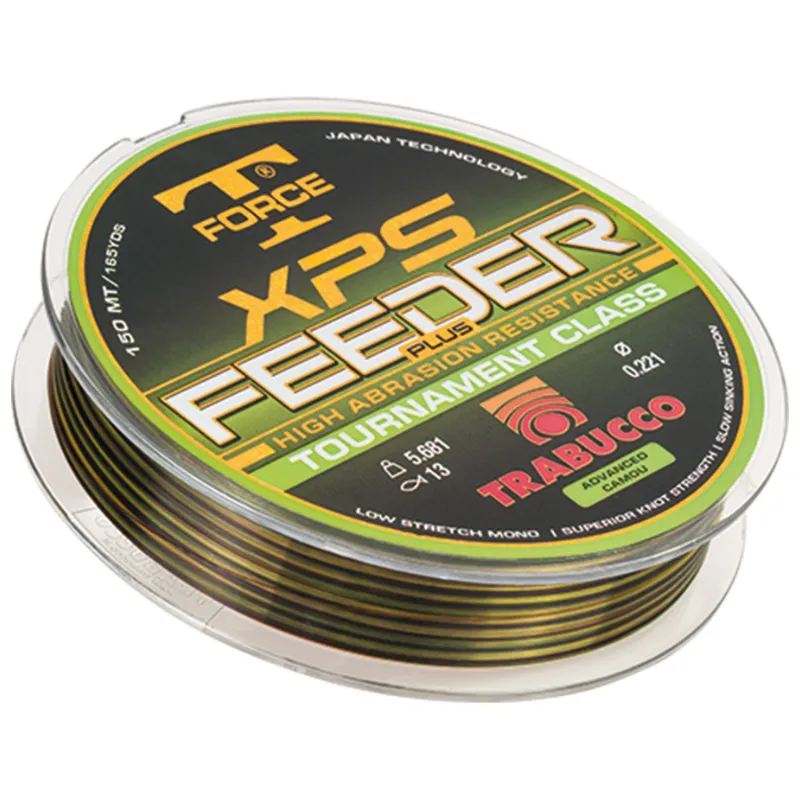Trabucco T-Force XPS Feeder Plus 0,181mm 150m – żyłka feederowa camo