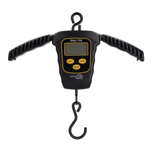 Elektroniczna waga wędkarska Mikado 50 kg z tarowaniem i rączkami