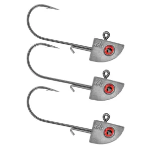 Główka jigowa Mikado Jaws 7g 3/0 – trójkątna z okiem 3D do jaskółek