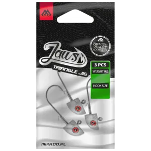 Główka jigowa Mikado Jaws 7g #2 – trójkątna z okiem 3D do małych przynęt