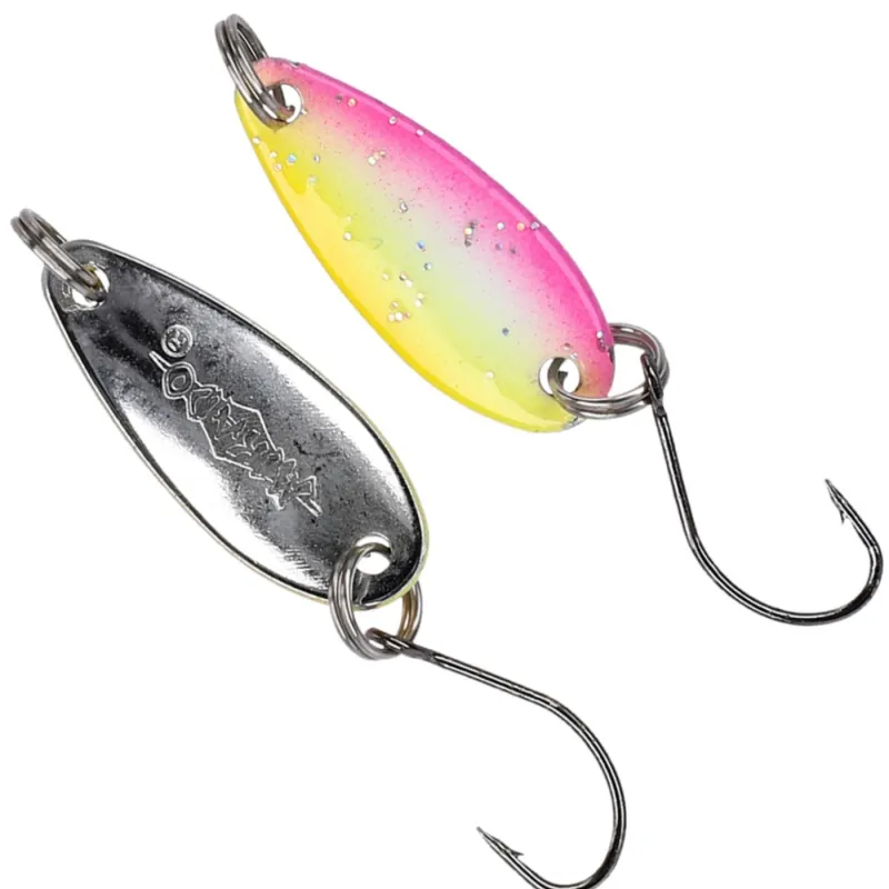Błystka Mini Trout 2.4cm 2.5g 02 – różowo-srebrna błystka Trout Area i ultralight