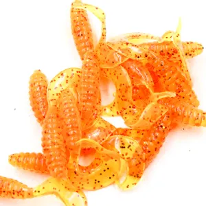 Twister Mann’s OA 3 cm – pomarańczowa guma na okonie i pstrągi