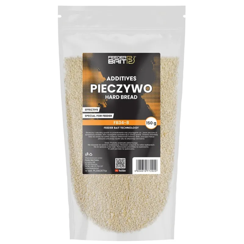 Feeder Bait Jasne Pieczywo 150g – skuteczny dodatek do zanęt i pelletu