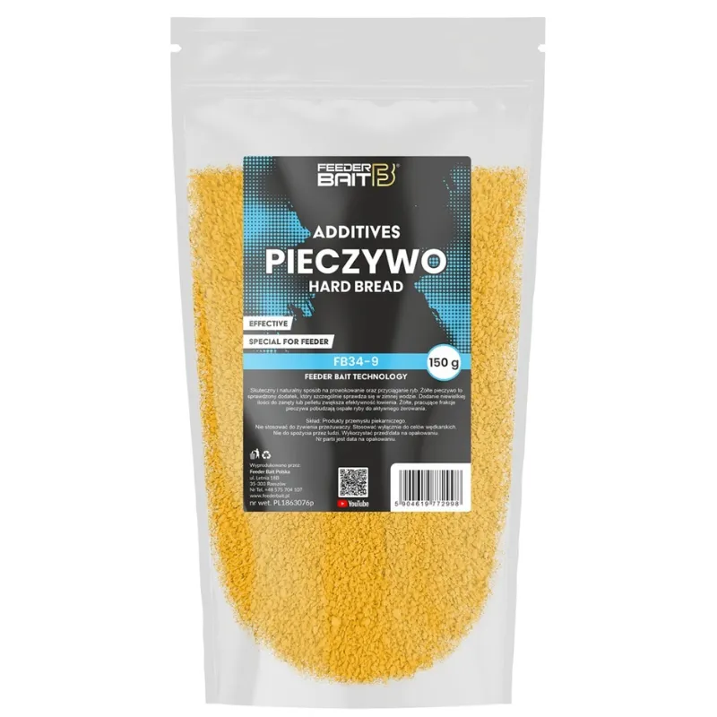 Feeder Bait Żółte Pieczywo 150g – dodatek do zanęt i pelletów