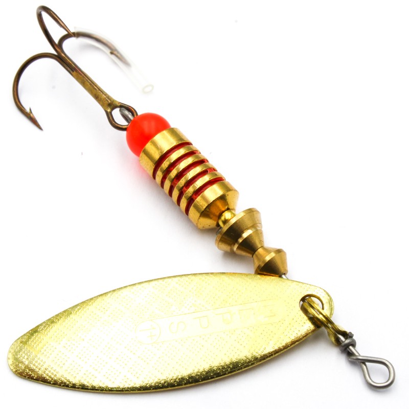 Mepps Aglia Long złota 1+ – błystka na pstrąga, klenia i okonia