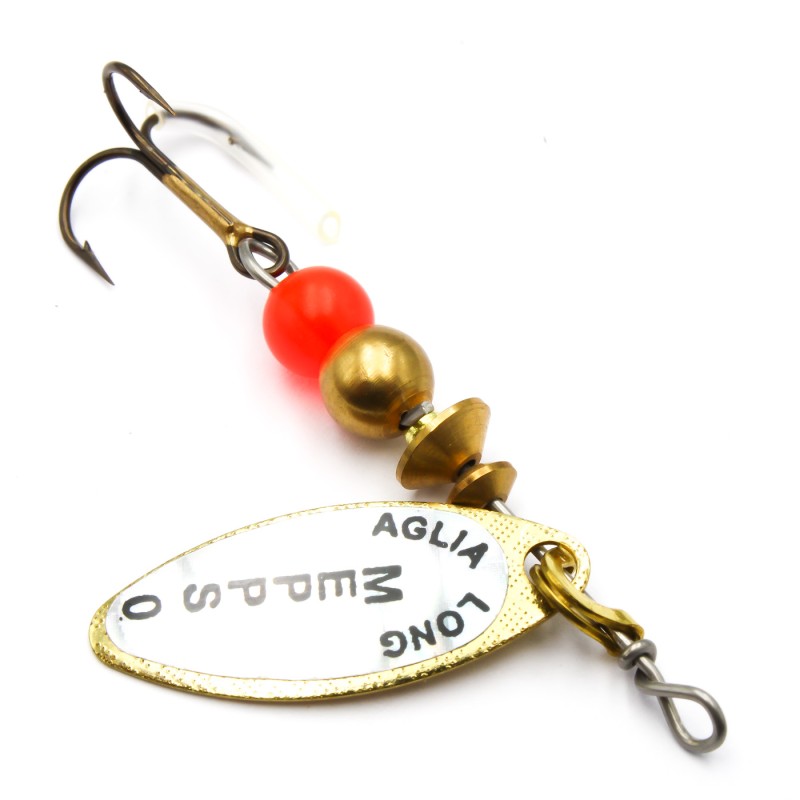 Mepps Aglia Long Rainbo złota 0 – błystka ultralekka na pstrąga i klenia