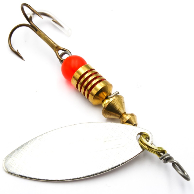 Mepps Aglia Long srebrna 1 – błystka na pstrąga, klenia i okonia