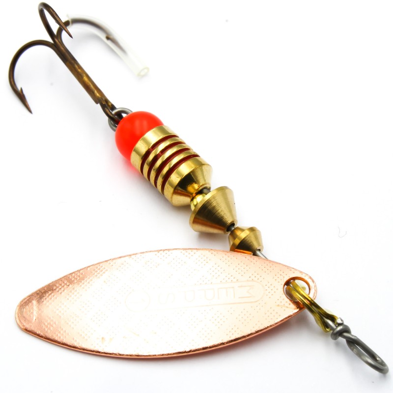 Mepps Aglia Long miedziana 1 – błystka na pstrąga, klenia i okonia