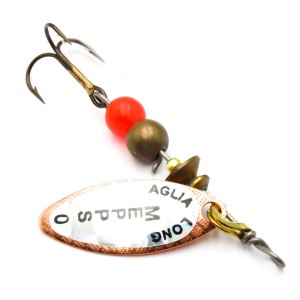 Mepps Aglia Long Rainbo miedź 0 – błystka na pstrąga, jazia i klenia