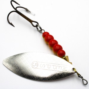 Mepps Aglia Long srebrna 5 – błystka na szczupaka, sandacza i troć