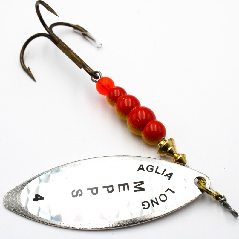 Mepps Aglia Long Rainbo srebrna 4 – błystka na szczupaka i sandacza