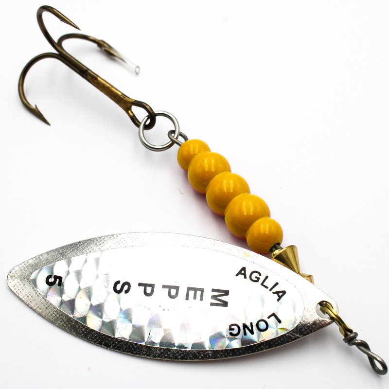 Mepps Aglia Long Rainbo srebrna 5 – błystka na szczupaka i sandacza