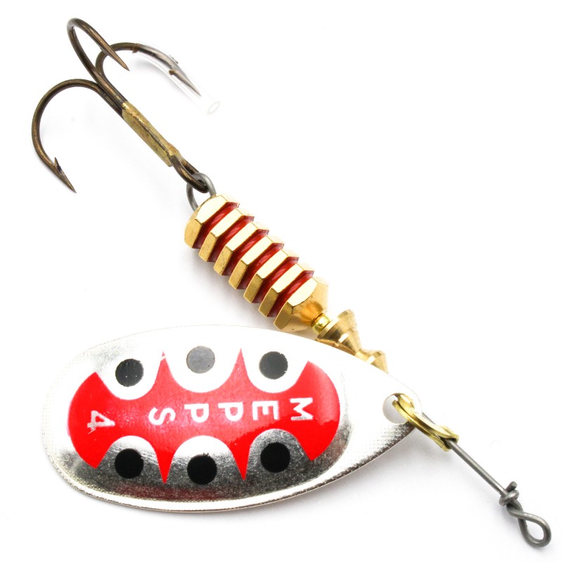 Mepps Aglia TW srebrna 4 – błystka na szczupaka, bolenia i sandacza