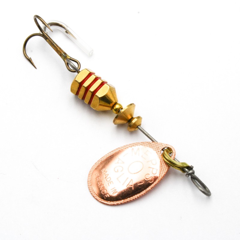 Mepps Aglia TW miedziana 0 – ultralekka „biedronka” na pstrąga i okonia