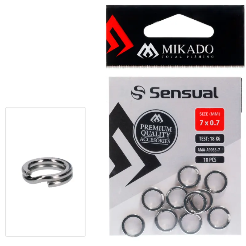 Kółko łącznikowe wzmocnione Mikado 8×0.8 mm 20 kg – 10 szt