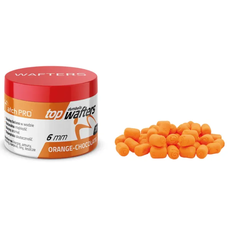 Top Dumbells Wafters Czekolada Pomarańcza 6mm MatchPro – przynęta balansująca feeder