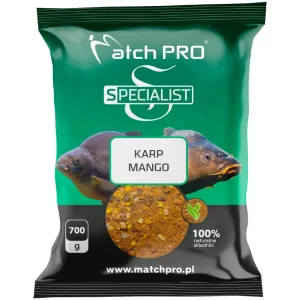 Zanęta MatchPro Specialist Karp Mango 700g – skuteczna mieszanka na karpie i amury