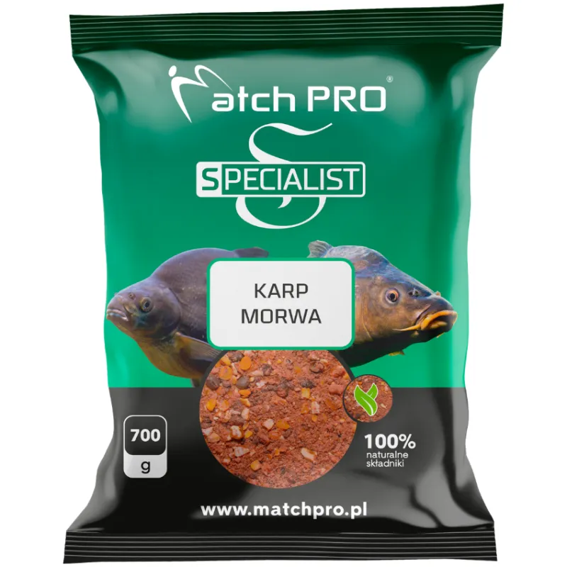 Zanęta MatchPro Specialist Karp Morwa 700g – owocowa zanęta karpiowa o grubym ziarnie
