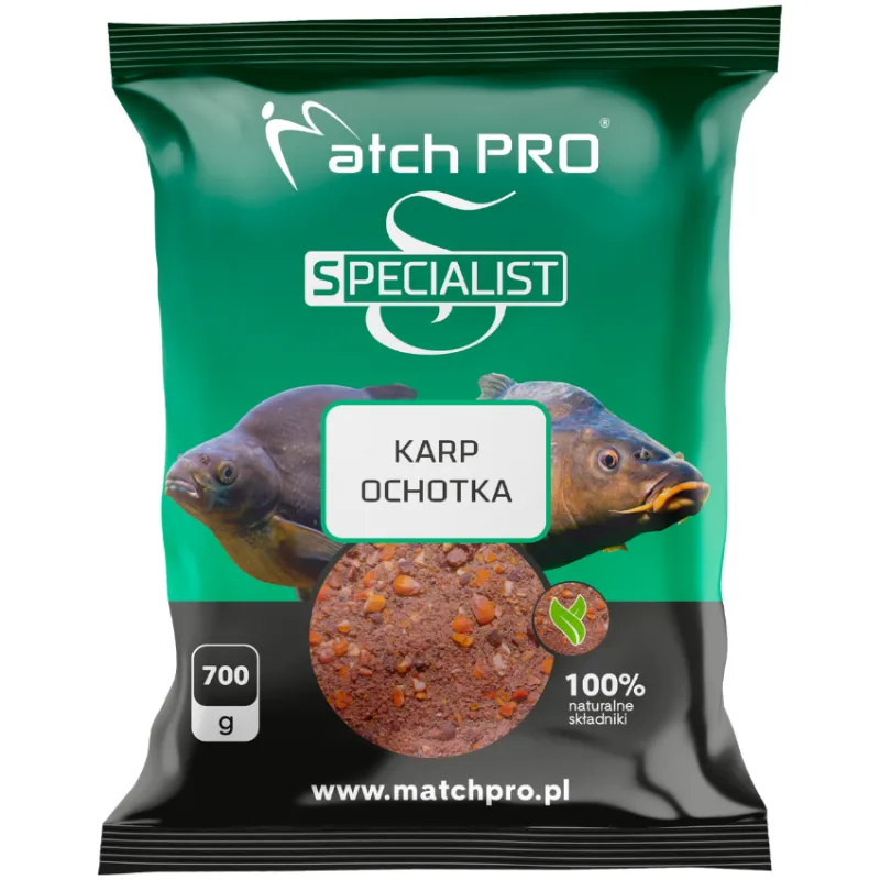 Zanęta MatchPro Specialist Karp Ochotka 700g – skuteczna całoroczna zanęta na karpie i leszcze