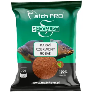 Zanęta MatchPro Specialist Karaś Czerwony Robak 0,7kg – skuteczna zanęta na karasie i leszcze