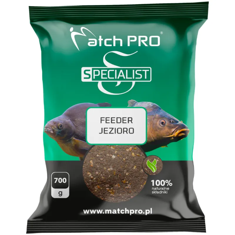 Zanęta MatchPro Specialist Feeder Jezioro 700g – skuteczna mieszanka do koszyka na karpie i leszcze