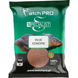Zanęta MatchPro Specialist Płoć Konopie 700g – skuteczna mieszanka na duże płocie