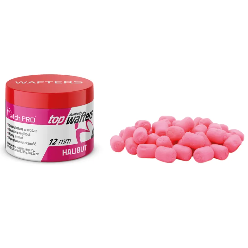 MatchPro Top Dumbells Wafters Halibut 12mm – rybna przynęta na karpia